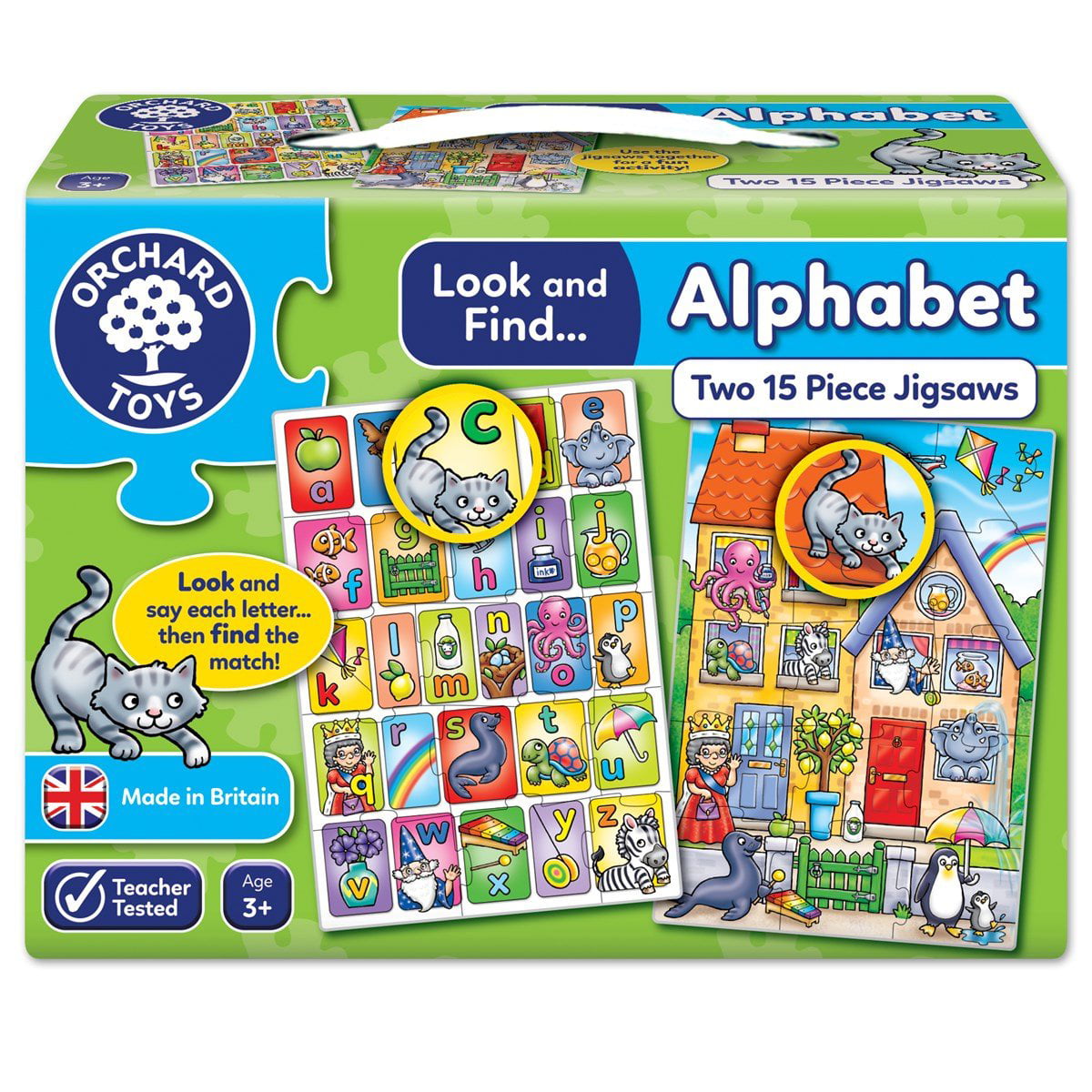 Orchard Toys LOOK AND FIND ALPHABET Educational Game Puzzle BN 