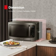 Toshiba 1.5 cu. ft., 1000 Watts Multi-Functional Microwave Oven, Smart Sensor, ML-EC42P(BS), Black Stainless Steel