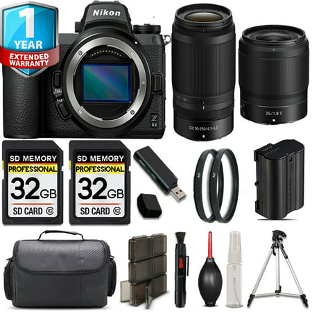 Nikon Z6 II Mirrorless Camera with 35mm f/1.8 S Lens + 64GB Card + Flash + Handag