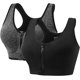 thumbnail image 1 of Paquete de 2 ropa interior deportiva para mujer con almohadillas extraíbles, cremallera frontal y sujetador push-up con cremallera, para yoga, fitness, correr y trotar JM MX-0135222FYD, 1 of 5