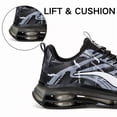 thumbnail image 5 of CHICVOMEY Running Shoes for Men Platform Thick Sole Non Slip Durable Shock Absorbing Air Cushion Breathable Lightweight for Summer Daily Walking & Running Unisex, 5 of 7