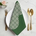 thumbnail image 2 of Green Gourd Cloth Napkins, Modern Abstract Art Geometric Washable and Reusable Dinner Napkins Set of 4, Table Napkin for Kitchen Party Birthday Wedding Hotel Housewarming 20"x20", 2 of 9