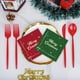 thumbnail image 5 of 20 Servilletas Navideñas a Cuadros | Toallas de Papel Rojas y Verdes | 16,5 X 16,5 Cm | 100 G | Artículos para Fiestas Navideñas, 5 of 6