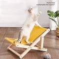 thumbnail image 3 of Cat Pet Bed Small Dog Cat Chair Adjustable Rattan Chair for Dog Cat Small Cat Hammock, 3 of 6
