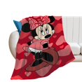 thumbnail image 2 of Manta de dibujos animados de Minnie Mouse, súper suave, acogedora y cálida manta de felpa para niños y niñas, mantas de franela ligeras y difusas para sofá, cama, viajes, regalos de camping, 40 x 30, 2 of 8