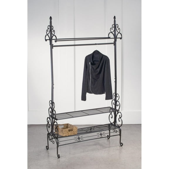 Tripar International 71.5" Brown Contemporary Garment and Coat Floor Rack