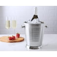 thumbnail image 6 of Sol Living Champagne Bucket - Double Wall Insulated Stainless Steel - Wine & Champagne Holder - Portable Chiller Bin for Bars, Parties, Commercial Use - Ribbed, 3.6 Qt, 6 of 9