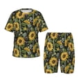 thumbnail image 1 of Fotbe Sunflowers Pijama Estampada de 2 Piezas para Niños – Ropa de Dormir de Manga Corta Cómoda para Niños y Niñas, Camiseta y Shorts de Algodón-3X-Large, 1 of 6