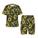 thumbnail image 1 of Balery Sunflowers Conjunto de Pijama Infantil de Manga Corta con Estampado – Ropa de Dormir de Algodón Suave-X-Large, 1 of 6