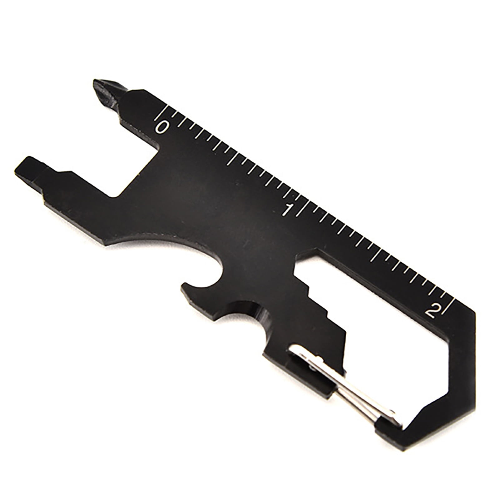 Lohuatrd Carabiner Tool High Strength Measuring Rule Portable Stainless