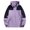 Purple, variant on Rain Jacket Men Casual Raincoat Windbreaker Solid Long Sleeves Zipper Hooded Outdoor Sports Jacket, Size M-5XL
