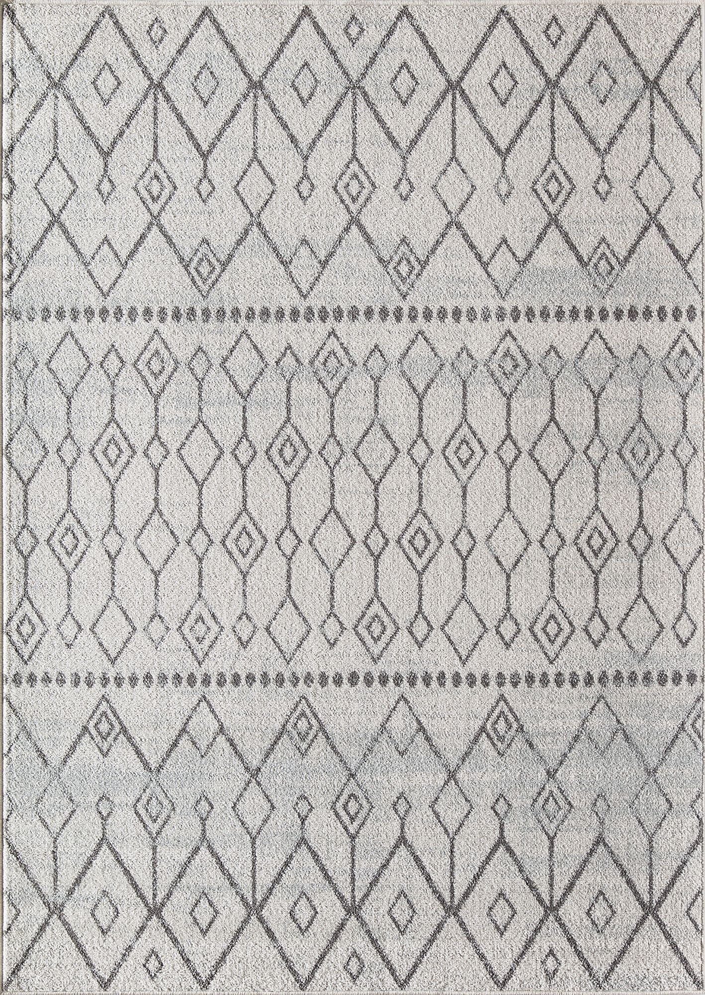 Mason Brooks Ryder KN10B Linen White Moroccan Tribal White Area Rug, 8'3"X10'0"