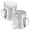Medium-10OZ, variant on 2Pcs Metal Salt Pepper Dredge Shakers, Stainless Steel Pepper Shaker Seasoning Jar With Handle, With Hole And Cover, Suitable For Pepper, Cinnamon And Coffee Spice Jars (Small-6OZ)