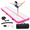 Pink/Gray-6.6ft*3.3ft*4in(2*1*0.1m), variant on Inflatable Air Gymnastics Mat, Blue/White, 10ft*3.3ft*4in(3*1*0.1m), Tumble Track with Pump for