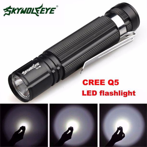 Small Cree Q5 1200LM High Power Torch LED Tactical Flashlight AAA Lamp Light 