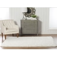 thumbnail image 4 of Tapis Shaggy Pastel blanc de 5 pi. x 7 pi., 4 of 7
