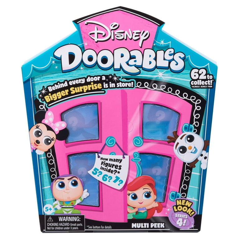 Disney Doorables Multi-Peek Pack Series 4, Collectible Mini Figures, Styles  May Vary, Officially Licensed Kids Toys for Ages 5 Up, Gifts and Presents