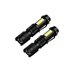 thumbnail image 1 of Linternas tácticas recargables 3 modos con zoom impermeable Cob Sidelight Mini linternas LED con caja de regalo para adultos y niños al aire libre en interiores JAMW Sencillez, 1 of 5