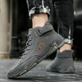 thumbnail image 2 of Men's Sneakers Fashionable Suede Casual Comfort High Top Ankle Boots Warm Outdoor Footwear for Active, 2 of 9