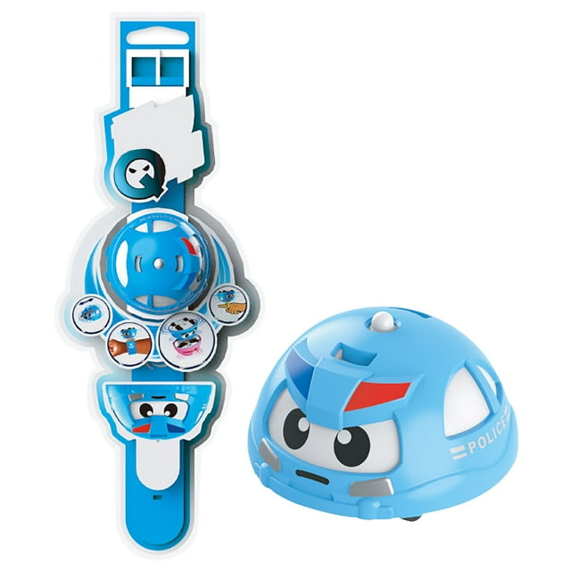 Rotating Gyro Watch Car Toy Spinning Top Pull Back Car Interactive Gift Educational Toys