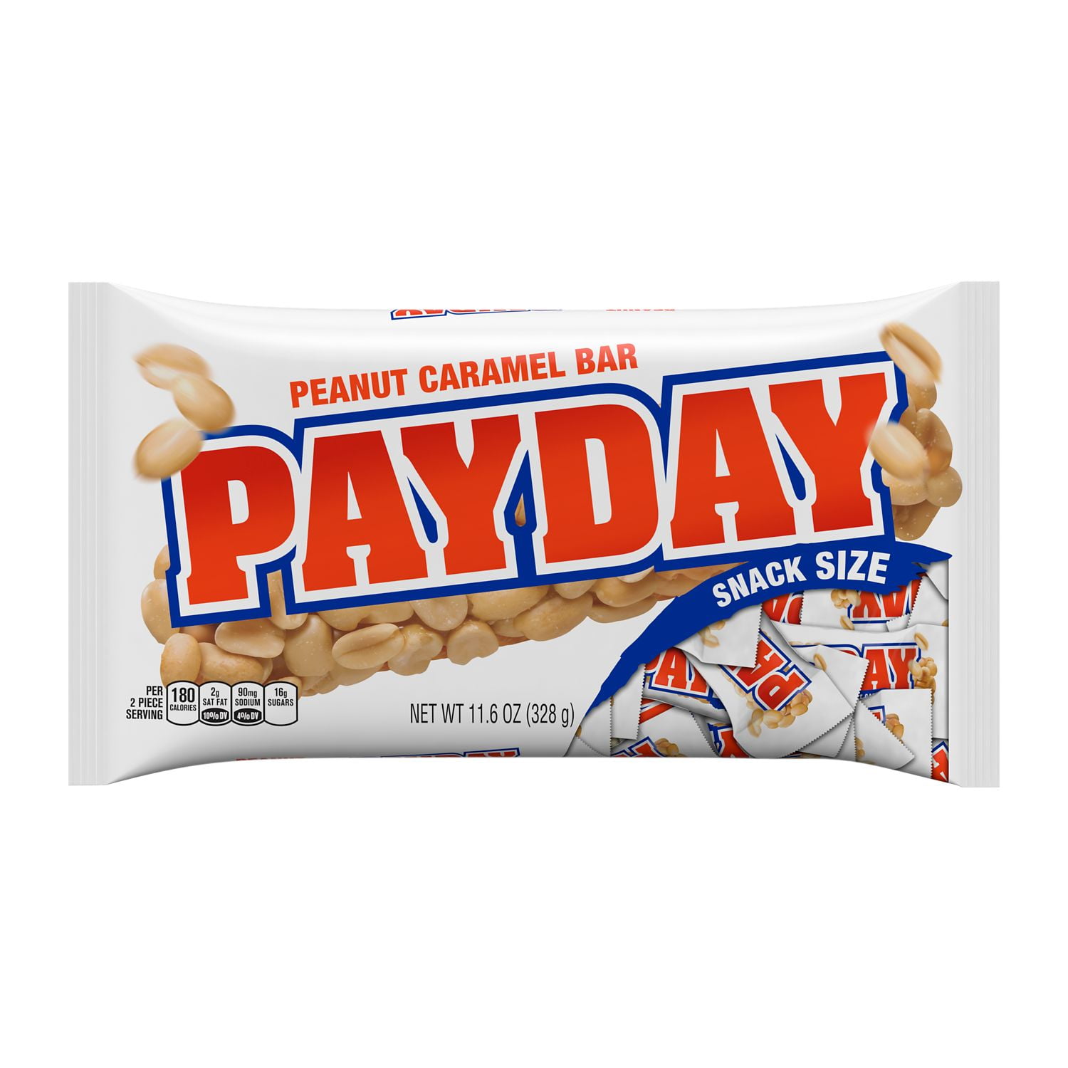 PAYDAY Peanut And Caramel Snack Size Candy Bars Individually Wrapped payday-peanut-and-caramel-snack-size-candy-bars-individually-wrapped