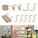 thumbnail image 1 of Estante de Montaje en Pared Macarena 11 Uds Ganchos Organizadores en Miniatura Beige, 1 of 8