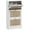 White, variant on HOMCOM Rattan Shoe Storage Cabinet Organizer with 3 Flip Drawers
