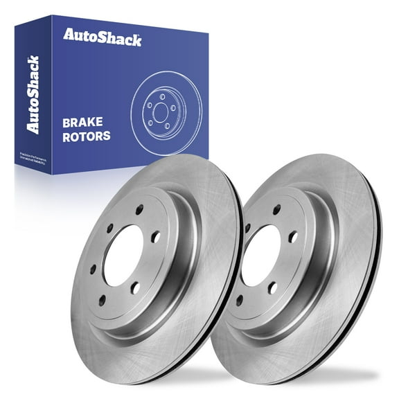 AutoShack 13.78" (350 mm) Rear Vented Brake Rotors | Replacement for 2021-2024 Ford F-150 2022-2023 Ford F-150 Lightning | 2-PC Set