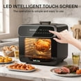 thumbnail image 6 of Behome 12.68QT Air Fryer Oven,8-in-1 Functions Digital Airfryer with Visible Window, 3-Layer Cooking Air Fryer for Crisps, Bakes, Roasts,1600W,Black, 6 of 7