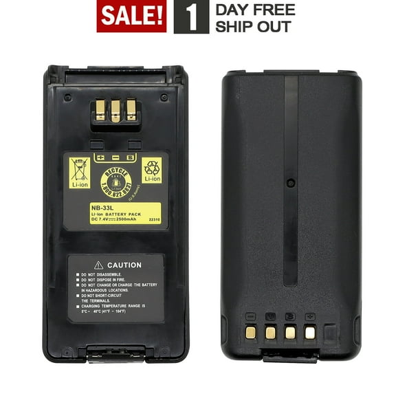 Li-Ion Replacement Battery for Kenwood KNB-33 KNB-33L KNB-33Li TK-2180K2 7.4V 2500mAh