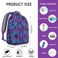 thumbnail image 6 of "Hippie Boho Print Backpack - Durable College Bookbag with Laptop Sleeve, Large Capacity for Campus, Library & Weekend Adventures", 6 of 6