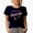 Navy Blue, variant on Nurse with a Stethoscope Art, Nurses Week Merch Gift, Black T-Shirt, Small