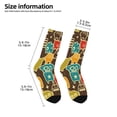 thumbnail image 2 of Uemuo Robot and Monsters Printed Kids Boys Socks Seamless Crew Socks Crazy Funny Athletic Sport Socks for Children, 2 of 6