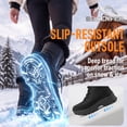thumbnail image 4 of Sosenfer Snow Boots for Women Waterproof Winter Boots Fur Lined Warm Lace Up Black Winter Shoes Womens Hiking Work Boots for Snow, Outdoor & Daily Wear Size 5.5, 4 of 9