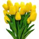 thumbnail image 3 of 20 piezas de tulipanes artificiales, tulipanes de tacto Real, ramos de flores, tulipanes falsos, flores de tulipanes de Pu, 3 of 5