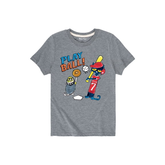 Pete The Cat - Play Ball - Toddler Short Sleeve Graphic T-Shirt