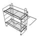 thumbnail image 5 of Estantes de almacenamiento para inodoro montados en la pared de hierro negro con ganchos, rejilla plegable de 2 capas, decoración del hogar, 5 of 10