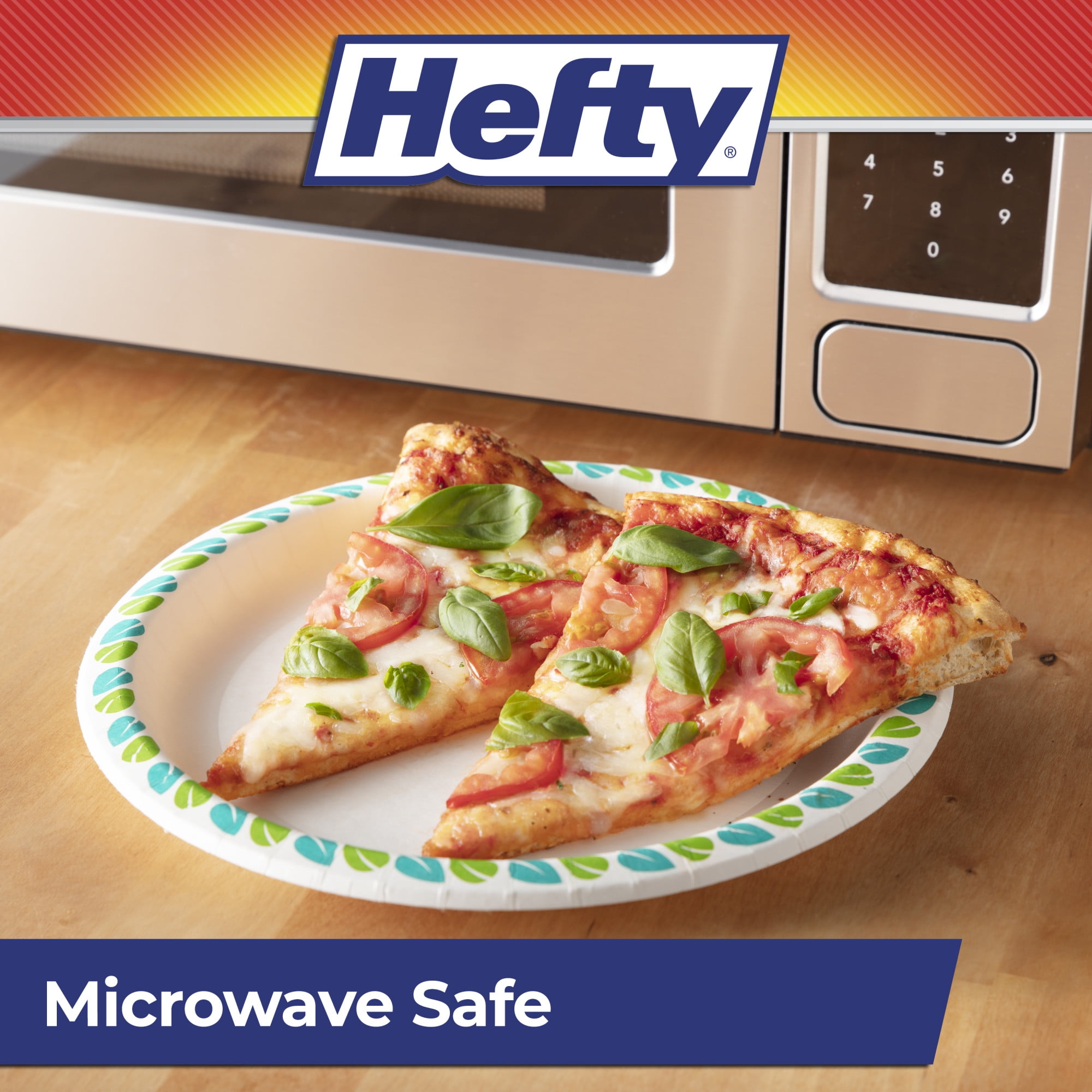 (7 pack) Hefty Compostable Paper Plates, Disposable Plates, 10 inches, 20 Count
