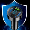 thumbnail image 3 of Car Charger Smart car Charger 66W Fast Charger, Dual USB C PD Car Charger car USB Charger 4-Port Compatible with Any Apple and Android Mobile Devices, 3 of 4
