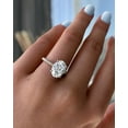 thumbnail image 4 of ESTE ORIGIN 4.85CT Oval Moissanite Solitaire Engagement Ring in 18K Rose Gold for Women US 8, 4 of 8