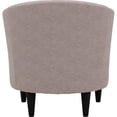 thumbnail image 4 of Fox Hill Trading Traditional Polyester & EPS Curved Tub Chair in Dusty Rose Pink, 4 of 4