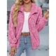 thumbnail image 4 of Chaqueta Suave y Cálida con Cremallera y Larga para Mujer Rosa Roja L, 4 of 7
