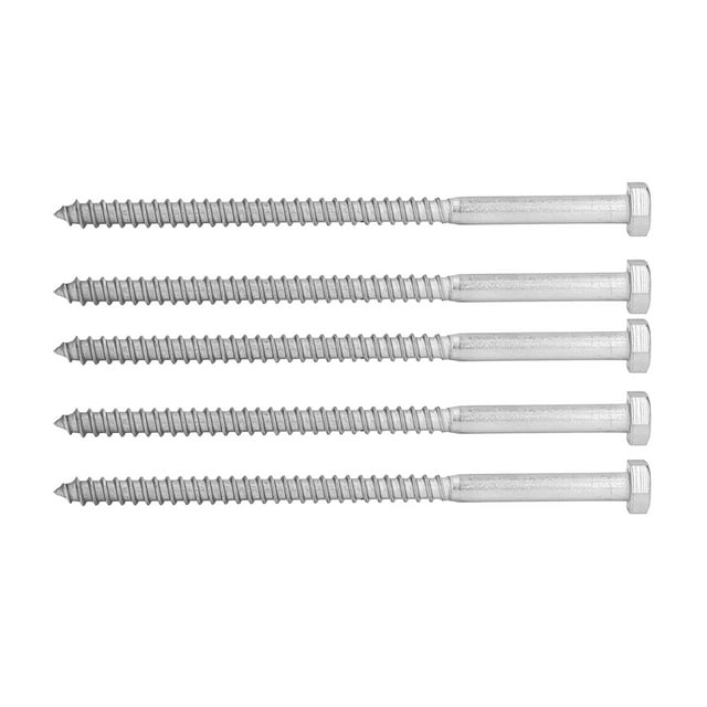 Hex Lag Screws, Wood Self Tapping Screw Excellent Neat Durable 304 Stainless Steel For Carpentry