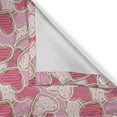 thumbnail image 6 of Ambesonne Valentines Valance & Curtain, Heart Shapes Cookies, 55"x36", Pale Brown Pale Pink, 6 of 6