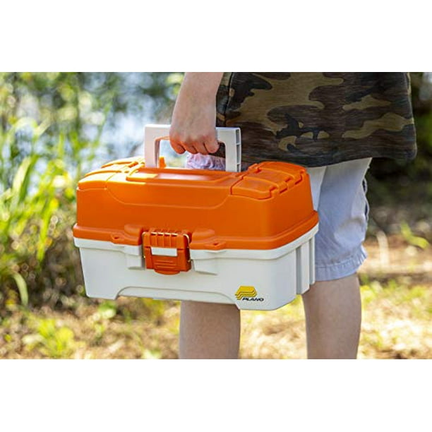 Plano Ready Set Fish Two-Tray Tackle Box - Orange-Tan