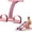 Pink, variant on Pedal Resistance Bands with Handles, Elastic Pull Rope Fitness, Multifunction Yoga Resistance Band, Foot Pedal Resistance Bands, Stretching Workout Fitness Bands for Abdomen, Waist, Arm, Leg