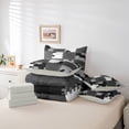 thumbnail image 6 of jejeloiu Patchwork Cattle Hide 7-Piece Twin Bedding Sets,Rustic Western Farmhouse Bedding Comforter Set,Gray White Cowhide Plaid Sheet Sets For Men Women,Breathable Home Decor Reversible, 6 of 8