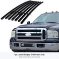 thumbnail image 3 of APS Compatible with Ford Excursion F-250 F-350 F-450 F-550 2005-2007 Lower Bumper Black Billet Front Grill Grille Insert F65356H, 3 of 7