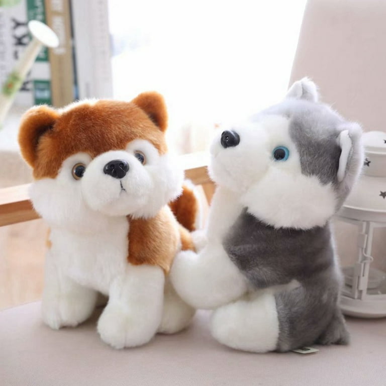 Super Cute 18cm Husky Puppy Dogs Stuffed Doll Plush Toys Simulation Husky  Dogs Kids Toys Appease Doll