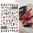 thumbnail image 1 of Cute Cartoon Skull Nail Stickers Scary Halloween Decoration Ghost Bat Evil Pumpkin Sliders For Manicure Blood Nail Decals GLF886 F800, 1 of 5
